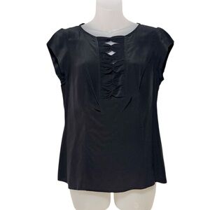 Nanette Lepore Silk Blouse with Cutout Detail
